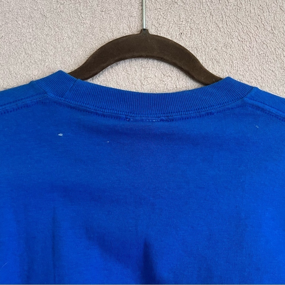 Vintage SpongeBob SquarePants Long Sleeve Tee Shirt Kids 8/10 2004 Blue Y2K 90s - Picture 7 of 10
